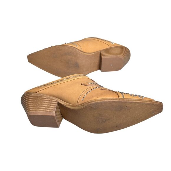 Penny Loves Kenny Stella Boot Rhinestones Pointed Toe Slip On Western - Picture 6 of 8